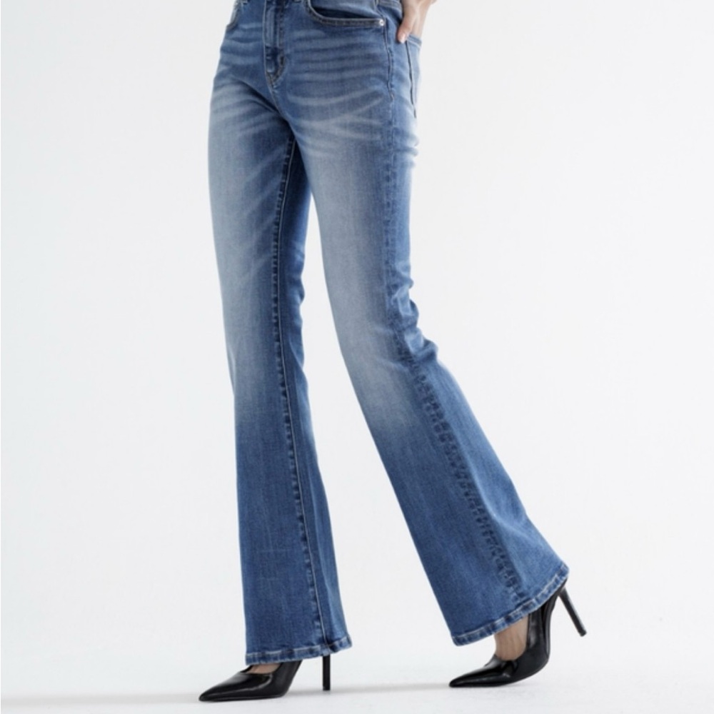 Mica High Rise Relaxed Flare Leg Jean